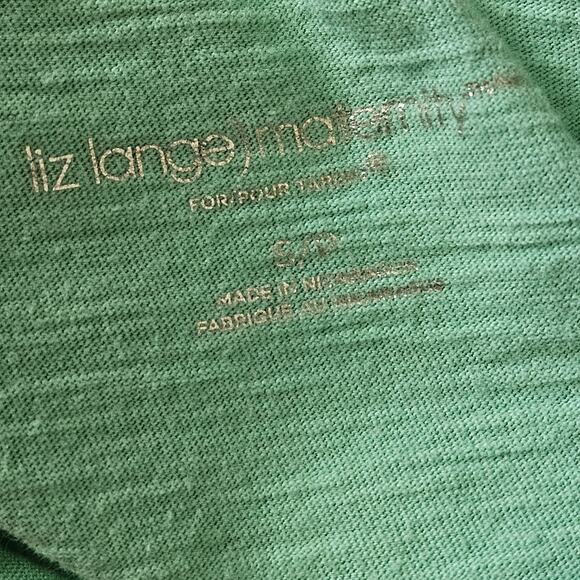 Cotton Short Sleeve Maternity Top Size Small - Picture 3 of 4